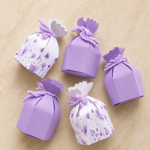 FLOWER TOP FAVOR BOXES SET OF 20